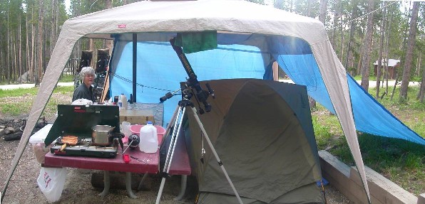 Our Camp at Sibley Lake in the Big Horn Mountains of Wyoming