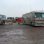 Heavy Rain Turns Camp Area into a Lake