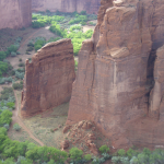 Sheer Rock Cliff Faces In Canyon de Chelly