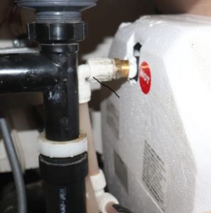 Water Connections for the Hot Water Heater.