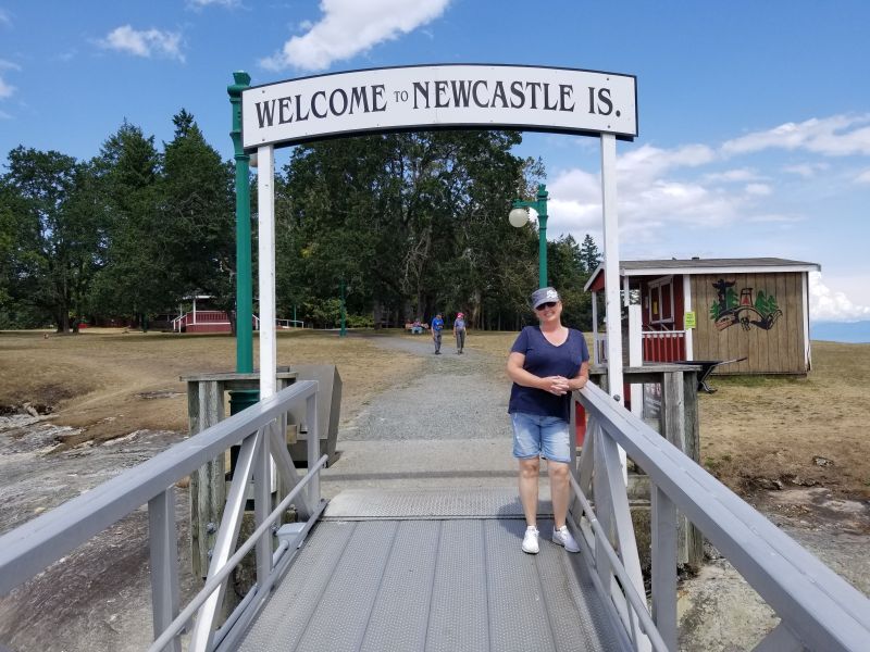 Barb Dinsmore on Newcastle Island.