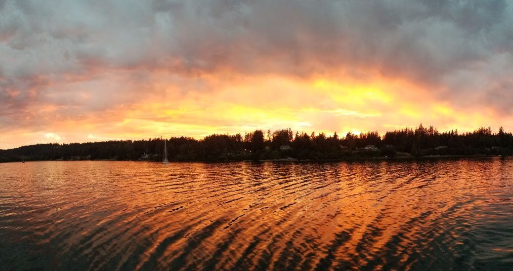 Sunset in Seabeck Harbor