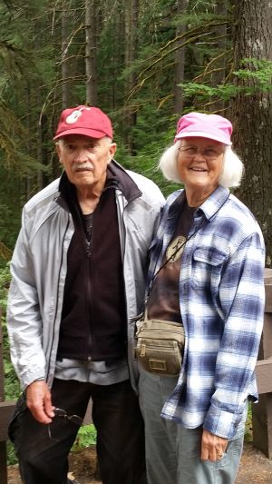 Gary and Judy enjoy hiking in Silver Falls State Park.